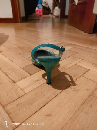 Tacones KENDUR dorados y turquesa