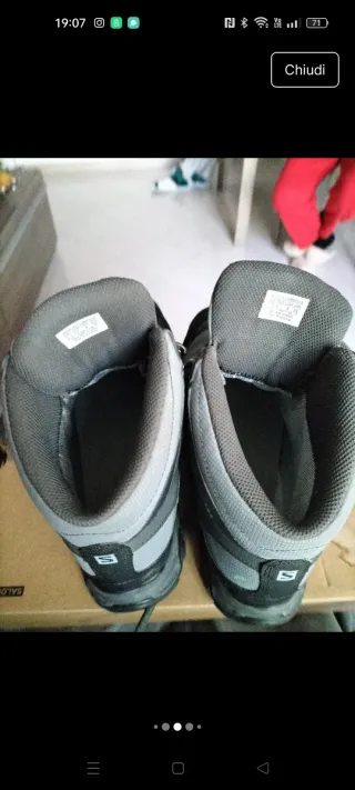 Scarpe trekking Salomon uomo grigie