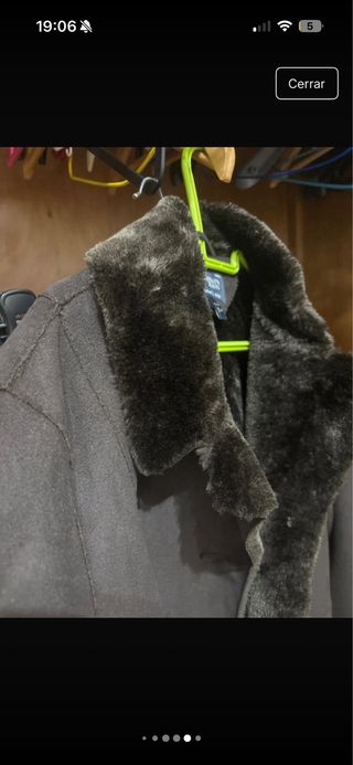 Abrigo Armani Jeans Piel Marrón F