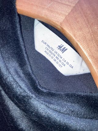 Conjunto H&M niña negro 10/12 años