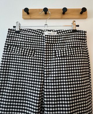 Pantalón cuadros Mango