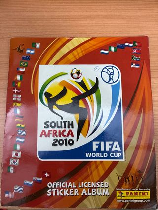 Album Mundial Sudáfrica 2010 Panini 95% lleno