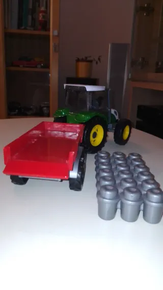 Tractor Juguete con Remolque