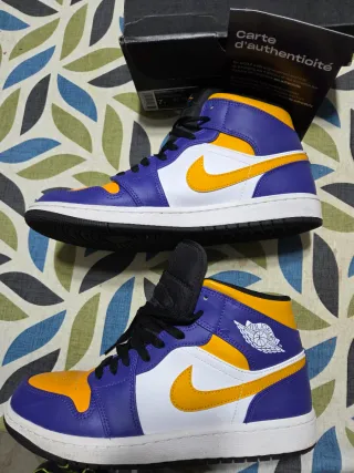 Nike Air Jordan 1 Mid GS Scarpe da Ginnastica