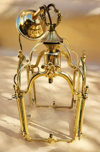 Lámpara farol vintage 4 caras