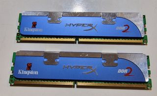 2x Módulos Memoria RAM Kingston HyperX 2GB