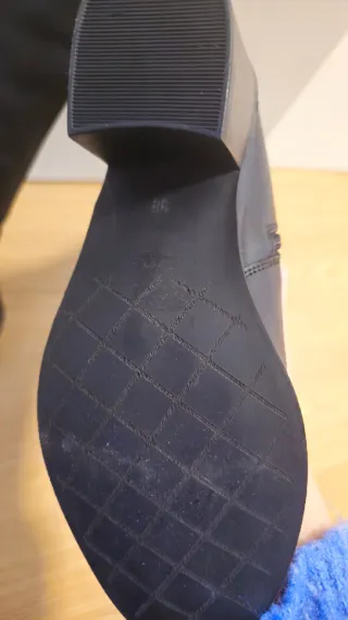 Botas altas de piel negras T38