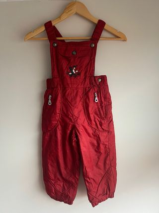 Conjunto Esquí Infantil Vintage 90s Rojo