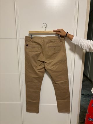 Pantalones Tiffosi Slim Fit Beige Talla M