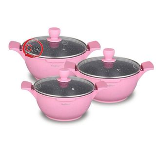 Casseruola Cheffinger Rosa con Coperchio