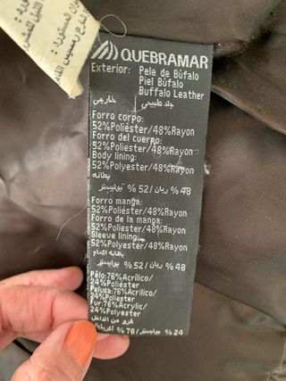 Cazadora de piel con pelo