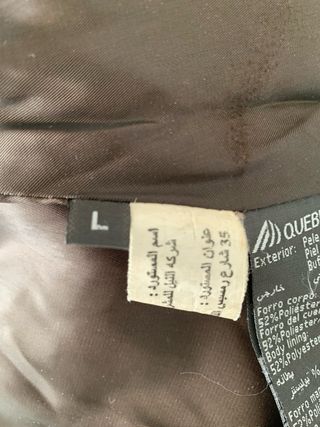 Cazadora de piel con pelo