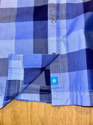 Camisa Columbia cuadros azules