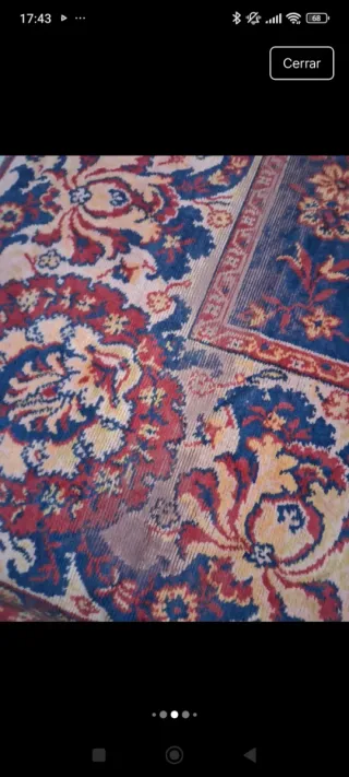 Tapiz antiguo de principios de siglo XX