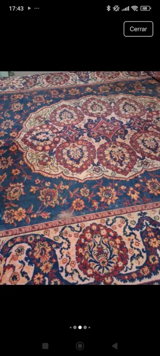 Tapiz antiguo de principios de siglo XX