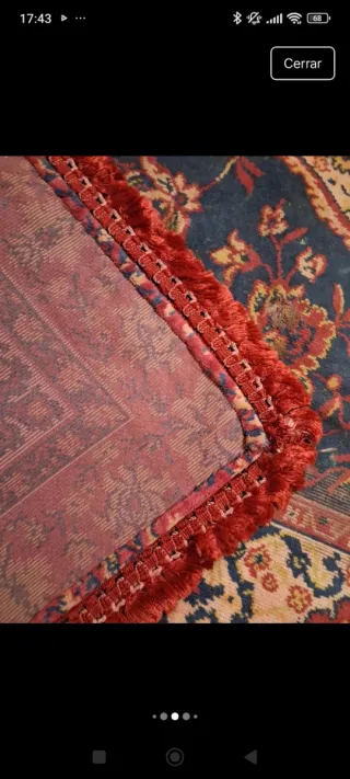 Tapiz antiguo de principios de siglo XX