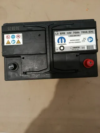 Batería Coche Mopar L3 EFB 12V 70Ah 760A