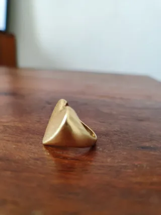 Anillo Corazón Dorado