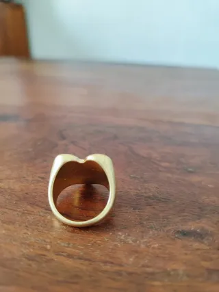 Anillo Corazón Dorado