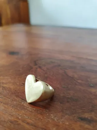 Anillo Corazón Dorado