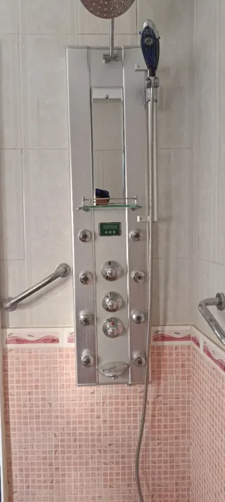 Panel Ducha Hidromasaje Acero Inoxidable
