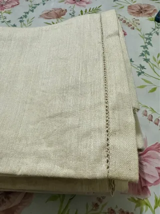 Set 8 Asciugamani Lino Ricamati a Mano