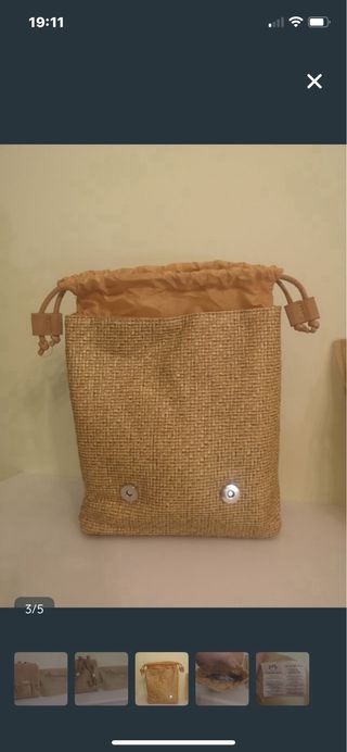 Mochila Natura Beige/Marrón Nueva