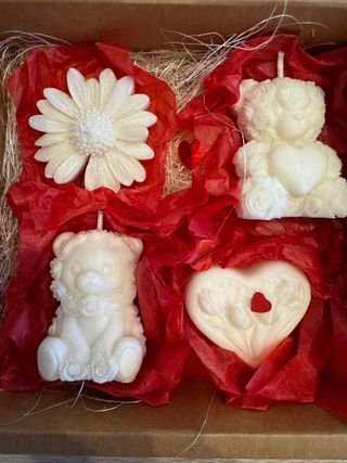 Set 3 velas y. jabón