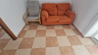 Regalo Sofá de 2 plazas tela y madera