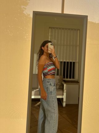 Top banda rayas colores