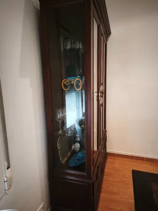 Vitrina madera cristal oferta mudanza