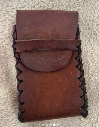 Portasigarette vintage in pelle