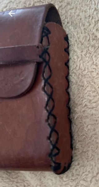 Portasigarette vintage in pelle