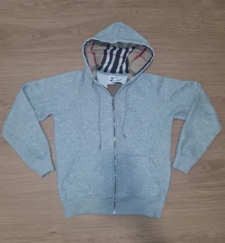 Sudadera Burberry Gris Melange Talla S