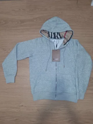 Sudadera Burberry Gris Melange Talla S