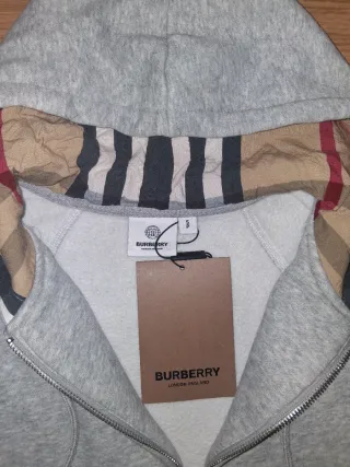 Sudadera Burberry Gris Melange Talla S