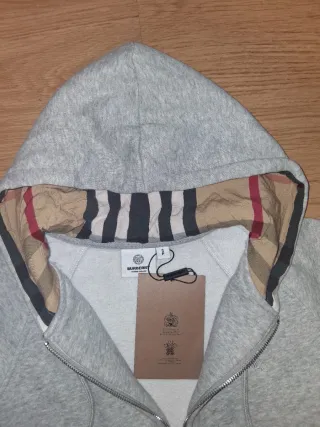 Sudadera Burberry Gris Melange Talla S