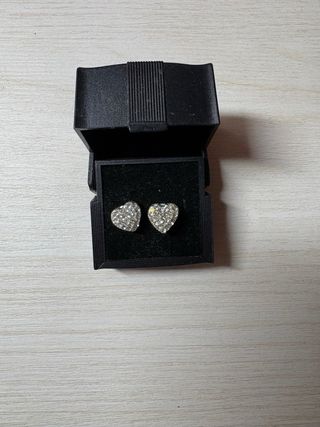 Colgante Corazón Brillante+ Pendientes a juego