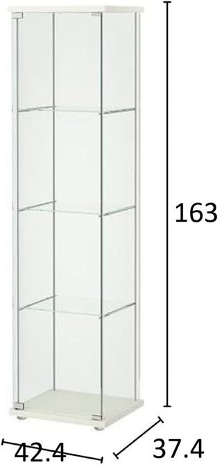 2 vitrinas IKEA DETOLF de cristal