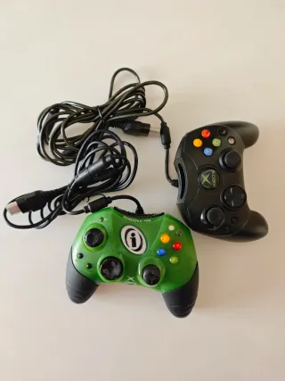 Pack 2 Mandos Xbox Original: Controller S + verde