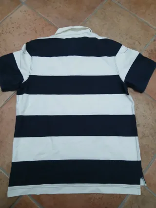 Polo Nike a righe bianche e blu