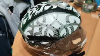 Casco Moto LS2 Blanco Negro