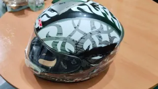 Casco Moto LS2 Blanco Negro