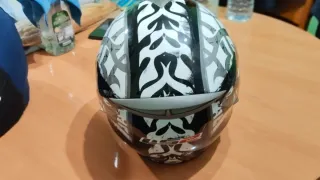 Casco Moto LS2 Blanco Negro