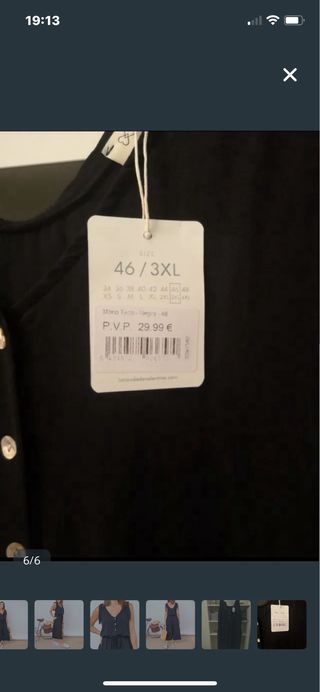 Mono negro mujer talla 3XL