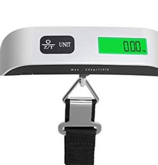 Báscula de mano para pesar maletas