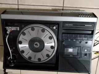 Stereo Giradischi Radio Cassetta Grundig Studio 30