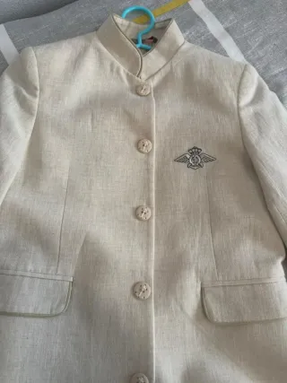 Traje de Comunión Niño Beige Lino