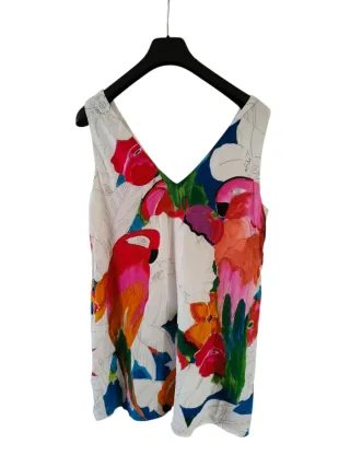 Abito Desigual smanicato fantasia pappagalli