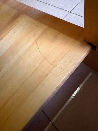 Mesa de centro IKEA madera y cristal